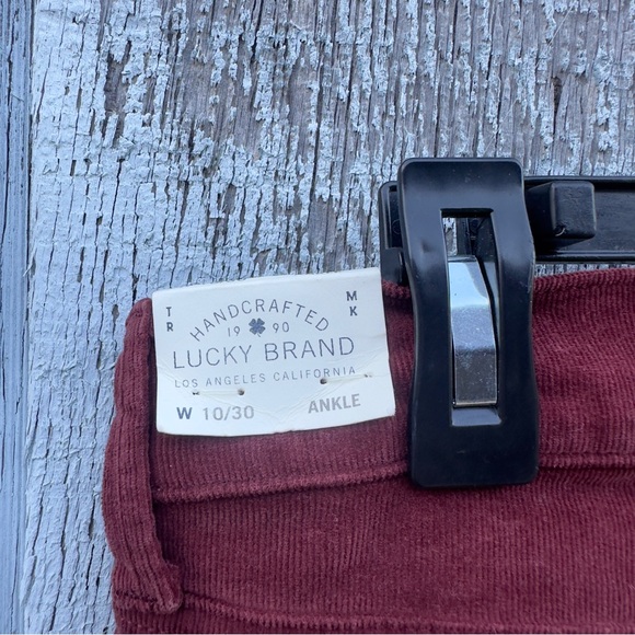 New nwt 🏷️ Lucky brand corduroy maroon pants size 10 - Picture 5 of 7